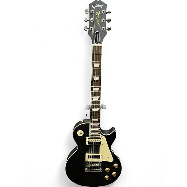 Used Epiphone LES PAUL TRADITIONAL PRO-IV Black and White Solid Body Electric Guitar