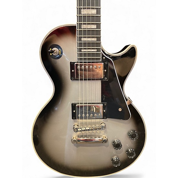Used Epiphone Les Paul Custom Silverburst Solid Body Electric Guitar