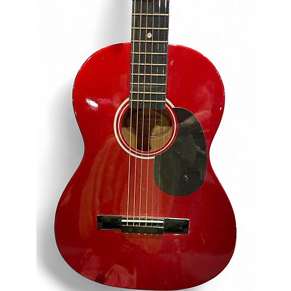 Used Sunlite acoustic Candy Apple Red Acoustic Guitar