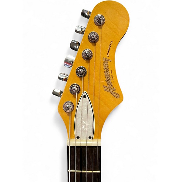 Used Harmony Silhouette Daphne Blue Solid Body Electric Guitar