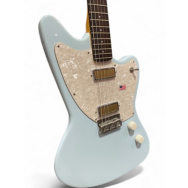 Used Harmony Silhouette Daphne Blue Solid Body Electric Guitar