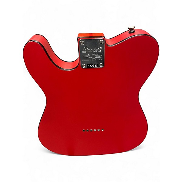 Used Squier Telecaster 40th Anniversary Red Solid Body Electric Guitar