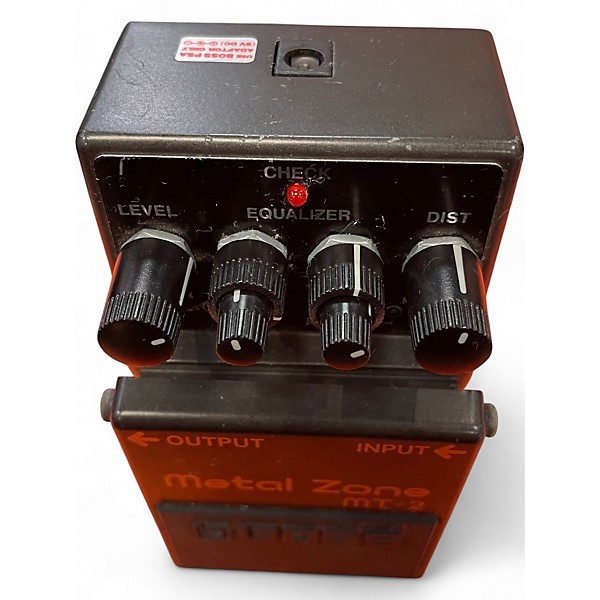 Used BOSS MT2 Metal Zone Distortion Effect Pedal