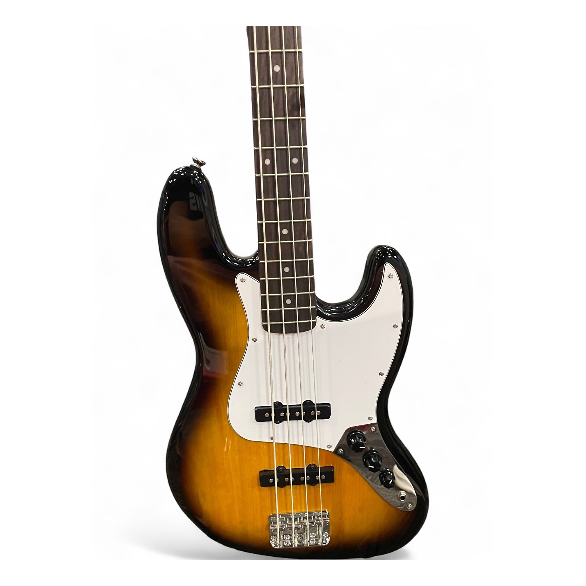 Used Squier Affinity Jazz Bass Sunburst Electric Bass Guitar