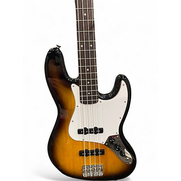 Used Squier Affinity Jazz Bass Sunburst Electric Bass Guitar