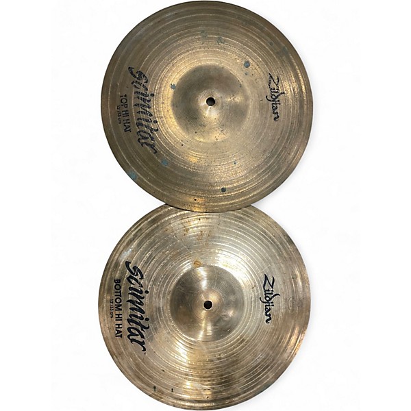 Used Zildjian 13in Scimitar Hi Hat Pair Cymbal