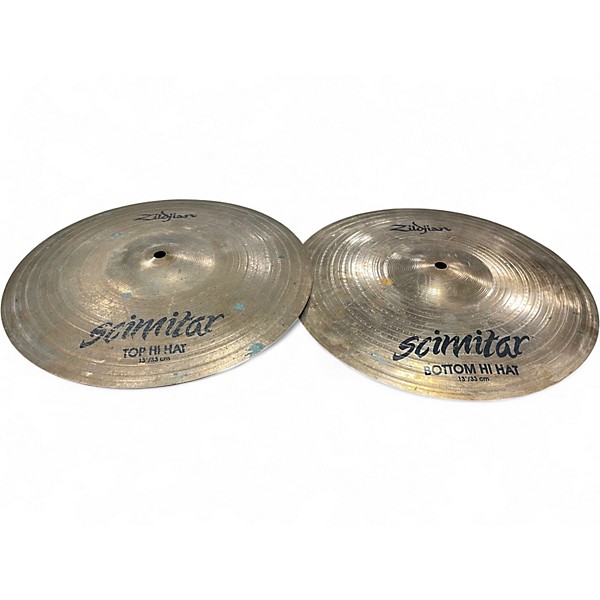 Used Zildjian 13in Scimitar Hi Hat Pair Cymbal