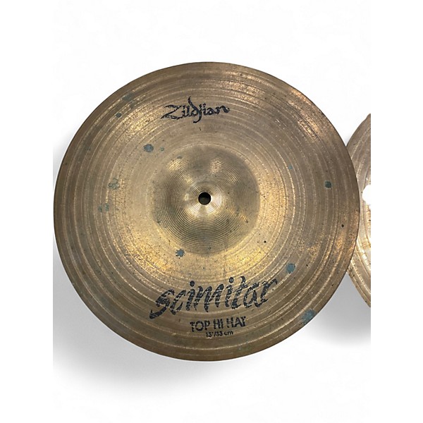 Used Zildjian 13in Scimitar Hi Hat Pair Cymbal