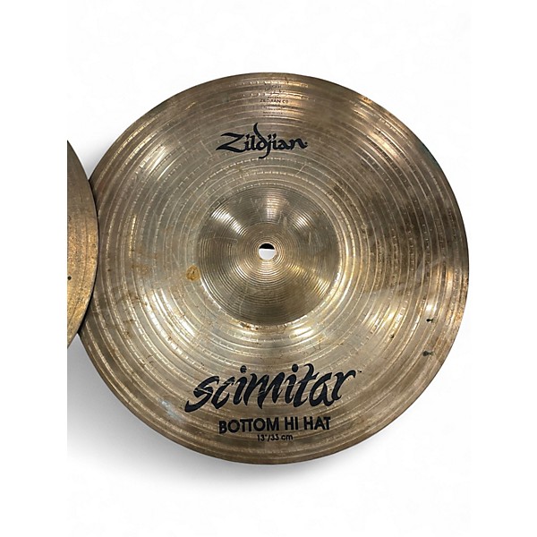 Used Zildjian 13in Scimitar Hi Hat Pair Cymbal