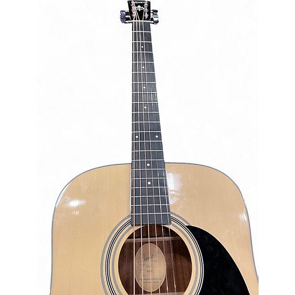 Used Bristol BD-16 Natural Acoustic Guitar