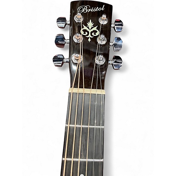 Used Bristol BD-16 Natural Acoustic Guitar