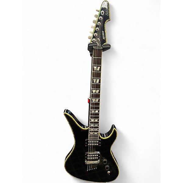 Used Schecter Guitar Research Avenger Standard Black Solid Body Electric Guitar