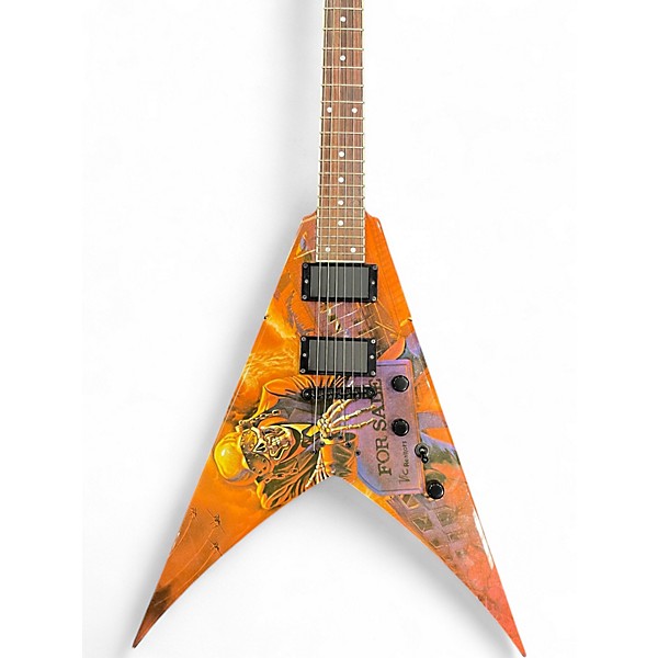 Used Dean Dave Mustaine Signature V Peace Sells Custom Graphic Solid Body Electric Guitar