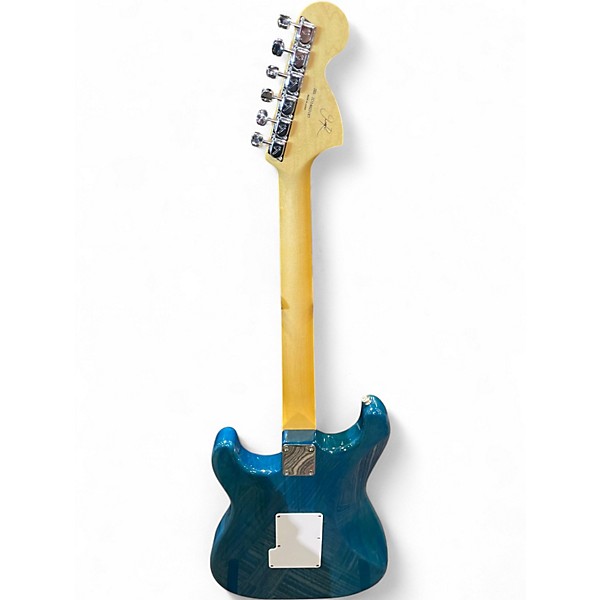 Used Fender Michiya Haruhata Stratocaster Blue Solid Body Electric Guitar