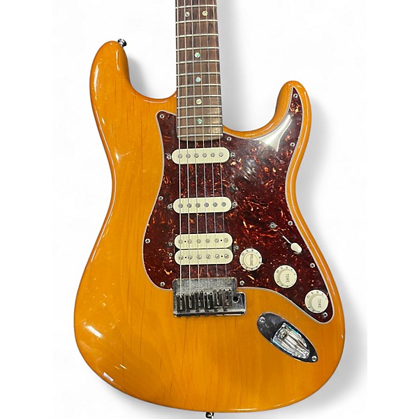 Used 2008 Fender American Deluxe Stratocaster HSS Natural Solid Body Electric Guitar