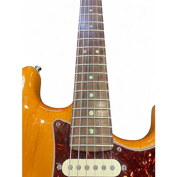 Used 2008 Fender American Deluxe Stratocaster HSS Natural Solid Body Electric Guitar