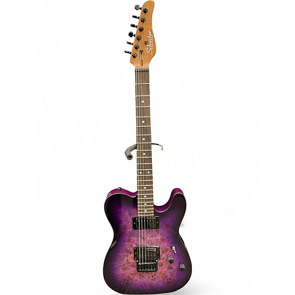 Used Schecter Guitar Research Diamond Series PT Purple Solid Body Electric Guitar