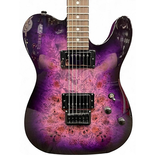 Used Schecter Guitar Research Diamond Series PT Purple Solid Body Electric Guitar