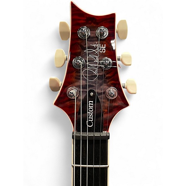 Used PRS SE custom 24-08 Cherry Sunburst Solid Body Electric Guitar