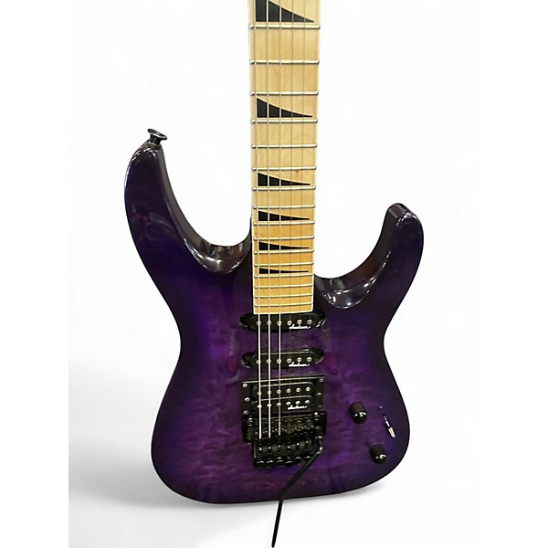 Used Jackson JS34Q Dinky Trans Purple Solid Body Electric Guitar