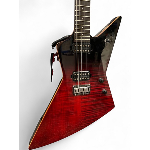 Used Chapman Ghost Fret Red to Black Fade Solid Body Electric Guitar