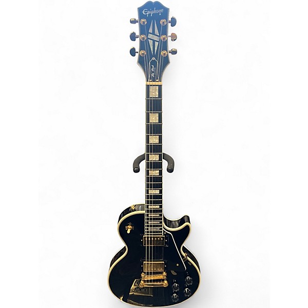 Used Epiphone Les Paul Custom Ebony Solid Body Electric Guitar