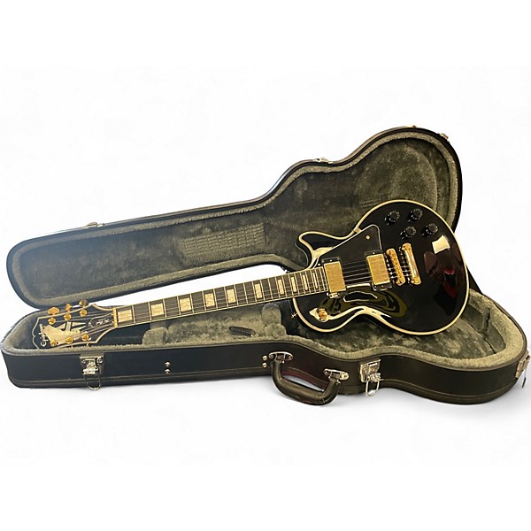 Used Epiphone Les Paul Custom Ebony Solid Body Electric Guitar