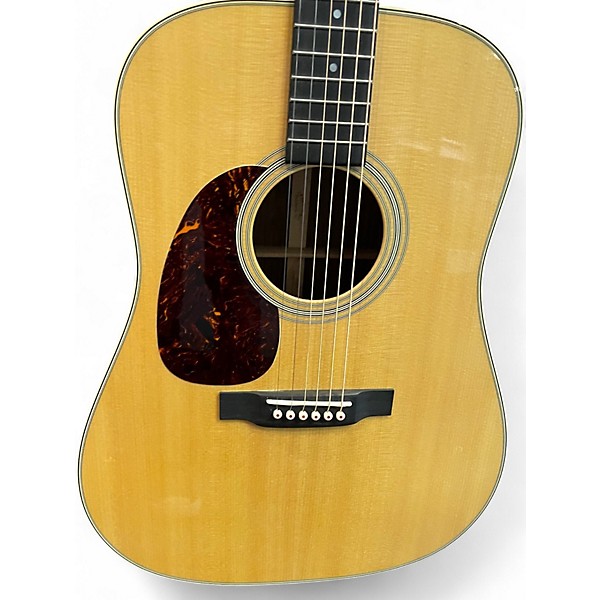 Used Martin D28 Left Handed Natural Acoustic Guitar