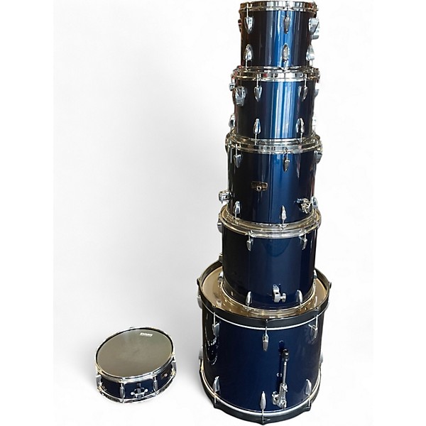 Used TAMA 6 Piece Imperialstar Blue Drum Kit