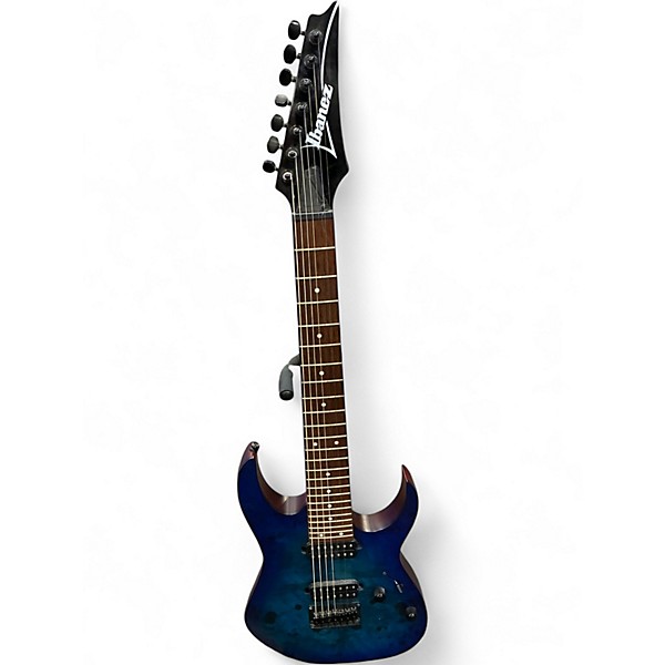 Used Ibanez RG7421PB Blue Solid Body Electric Guitar