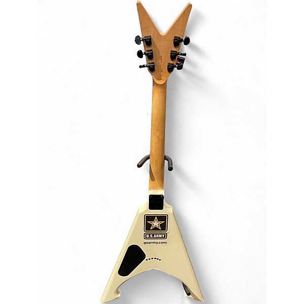 Used Dean Michael Amott Signature Tyrant X Splatter White Solid Body Electric Guitar