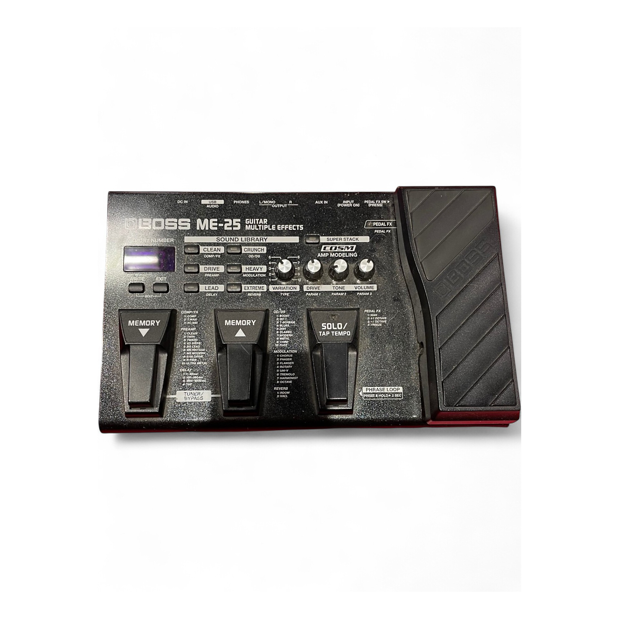 Used BOSS ME25 Guitar Multi Effect Processor | Guitar Center