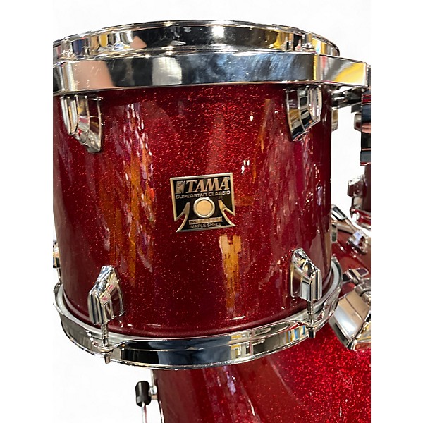 Used TAMA 5 Piece SUPERSTAR CLASSIC MAPLE Red Drum Kit