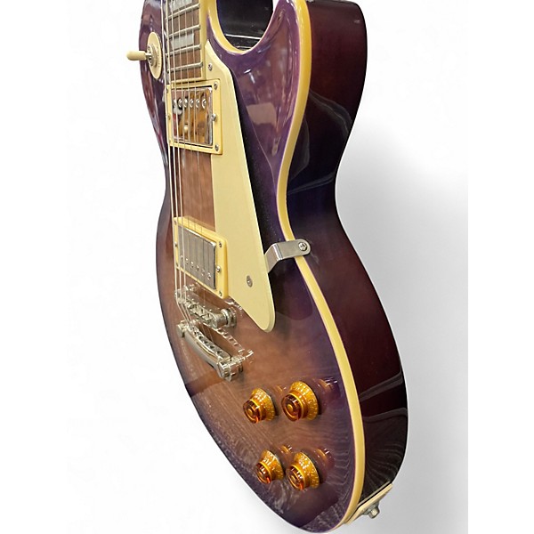 Used 2012 Epiphone LES PAUL STANDARD PRO Trans Purple Solid Body Electric Guitar