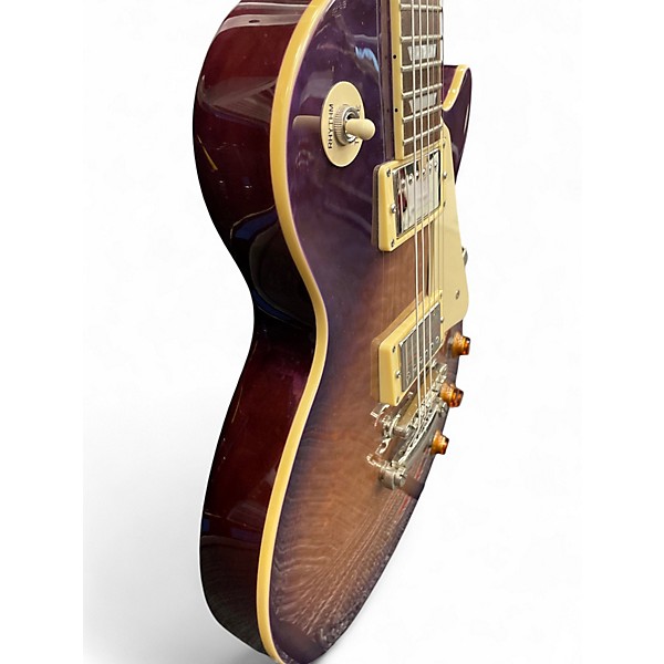 Used 2012 Epiphone LES PAUL STANDARD PRO Trans Purple Solid Body Electric Guitar