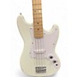 Used Squier Bronco Arctic White Electric Bass Guitar
