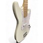 Used Squier Bronco Arctic White Electric Bass Guitar