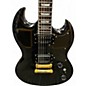 Used Harley Benton DC CUSTOM Black Solid Body Electric Guitar