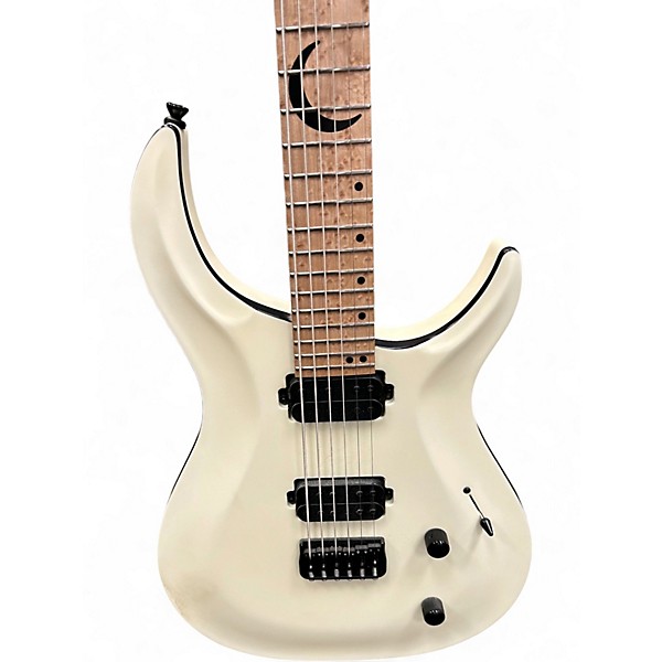 Used Kiesel Crescent Antique White Solid Body Electric Guitar