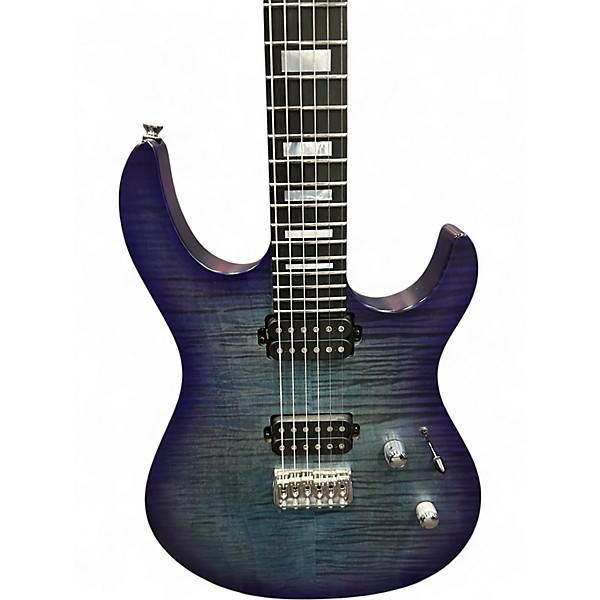 Used Kiesel DC600 Blue Burst Solid Body Electric Guitar