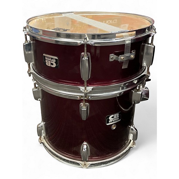 Used CB Percussion 5 Piece SP Series Burgundy Drum Kit