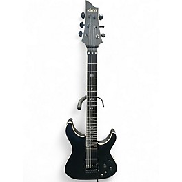 Used 2025 Schecter Guitar Research C-1 FR-S SLS Elite Evil Twin Black Solid Body Electric Guitar