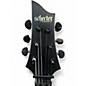 Used 2025 Schecter Guitar Research C-1 FR-S SLS Elite Evil Twin Black Solid Body Electric Guitar