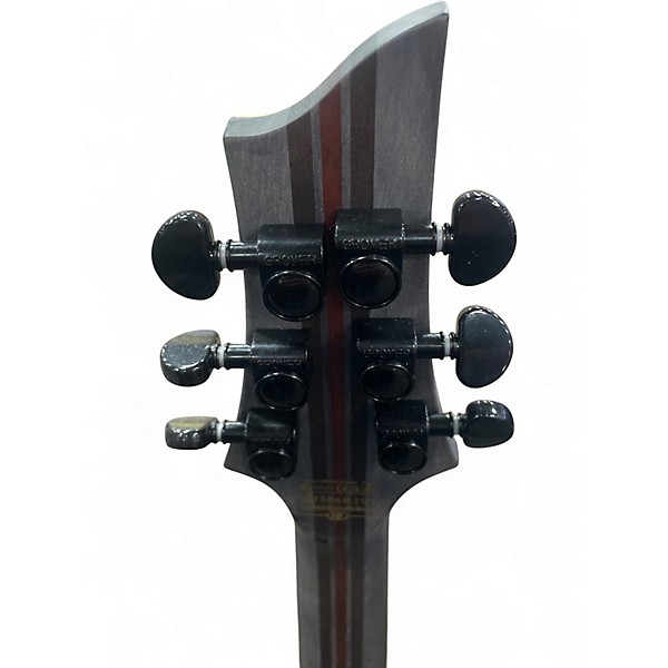 Used 2025 Schecter Guitar Research C-1 FR-S SLS Elite Evil Twin Black Solid Body Electric Guitar