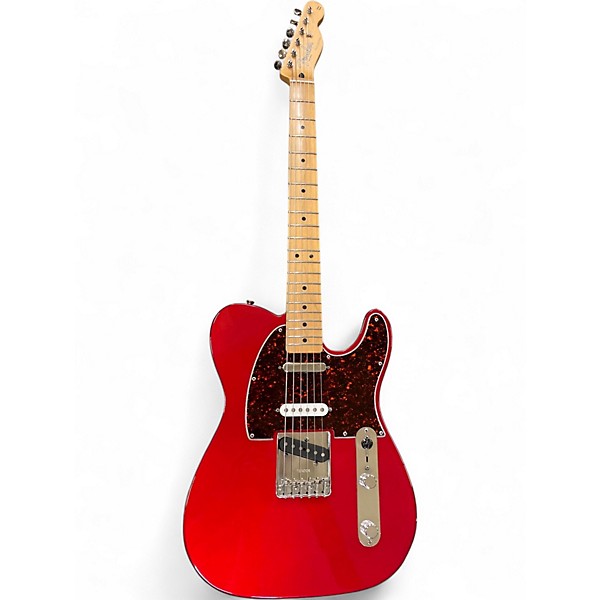 Used Fender Deluxe Nashville Telecaster Candy Apple Red Solid Body Electric Guitar
