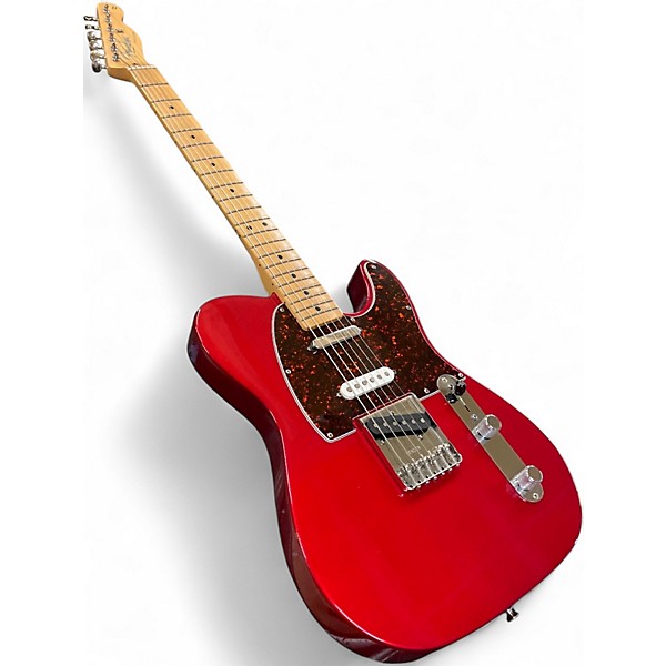 Used Fender Deluxe Nashville Telecaster Candy Apple Red Solid Body Electric Guitar