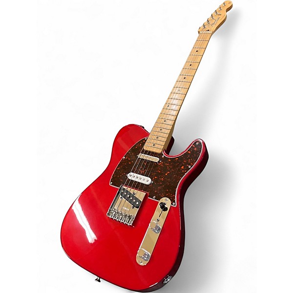 Used Fender Deluxe Nashville Telecaster Candy Apple Red Solid Body Electric Guitar