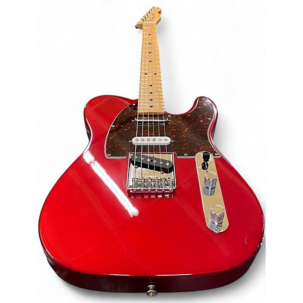 Used Fender Deluxe Nashville Telecaster Candy Apple Red Solid Body Electric Guitar