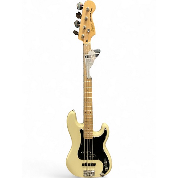 Used Squier Precision Bass Olympic White Electric Bass Guitar