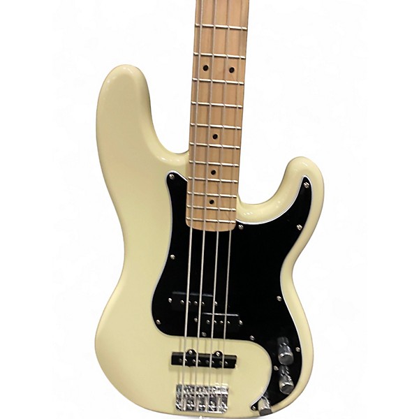 Used Squier Precision Bass Olympic White Electric Bass Guitar